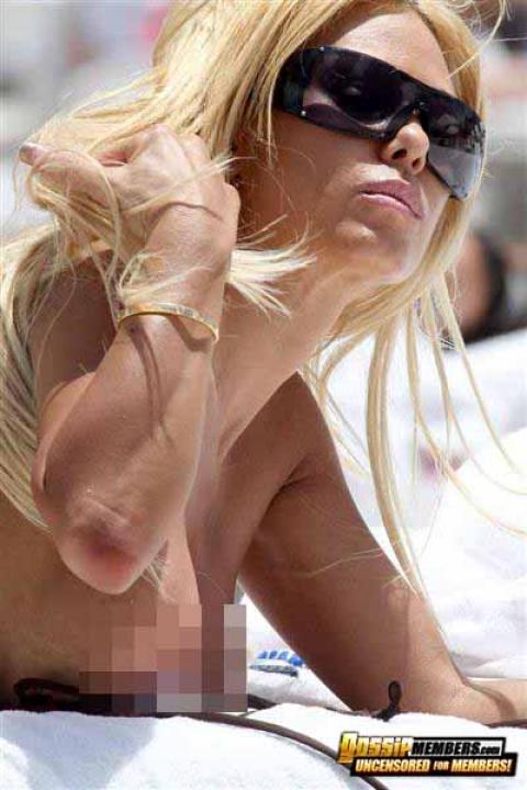 Shauna Sand Glamour Model Topless Gorgeous Posing Hot Female