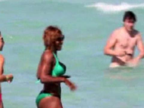 Serena Williams Boobs Booty Ebony Ethnic Hollywood Bikini