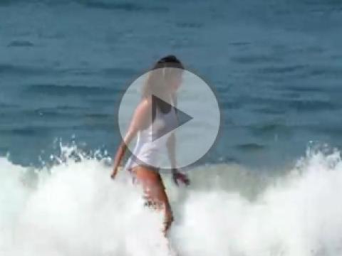 Natalia Paris Milf Model Mature Wet Shirt Beach Bombshell