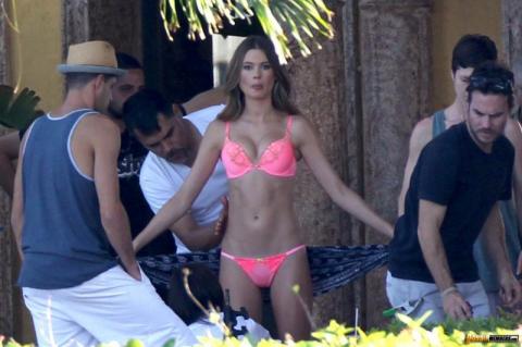 Behati Prinsloo Hat Sexy Scene Softcore Athletic Slender Hot