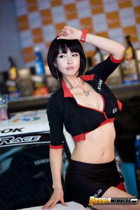 Kang Yui Milk Model Asian Ethnic Athletic Slender Tits Car