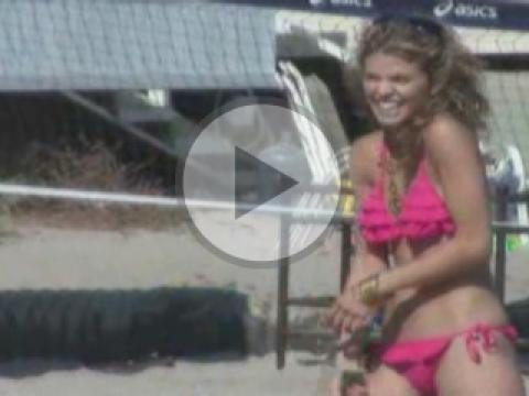 Annalynne Mccord Nude Sexy Scene Beach Softcore Athletic Hot