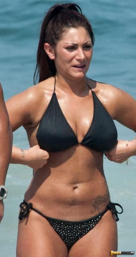 Deena Nicole Cortese Curvy Paparazzi Softcore Bikini Slender