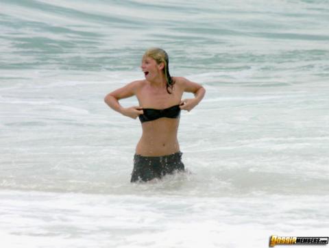Zoe Ball Reality Star Reality Beach Bikini Athletic Slender