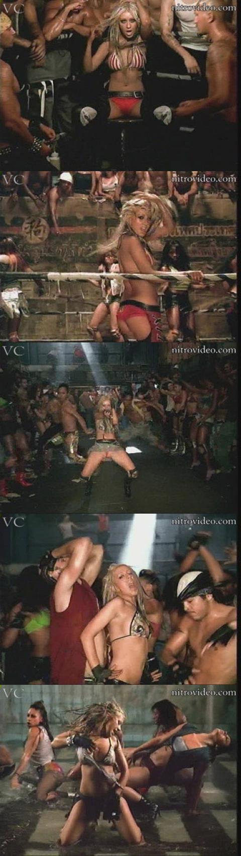 Christina Aguilera Dirrty Music Video Celebrity Famous Sexy