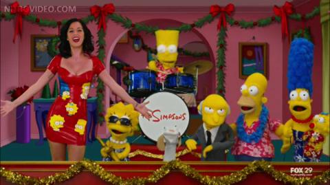 Katy Perry The Simpsons The Fight Before Christmas Celebrity