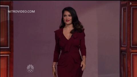 Salma Hayek Salma Hayek On The Tonight Show Celebrity Famous
