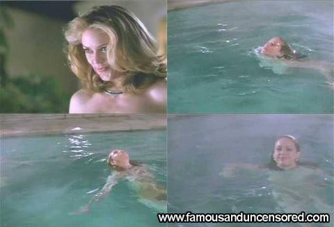 Ally Walker Nude Sexy Scene Just Looking Skinny Dipping Pool