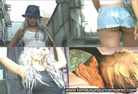 Christina Aguilera Nude Sexy Scene See Through Thong Skirt