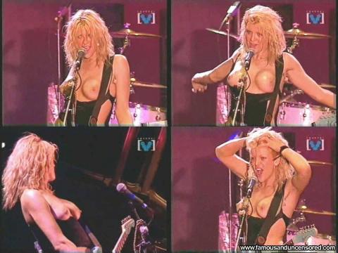 Courtney Love Nude Sexy Scene Concert Shirt Topless Gorgeous