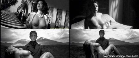 Monica Bellucci Malena Fantasy Shirt Topless Bed Posing Hot