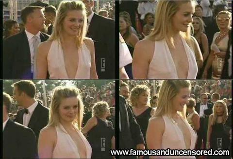 Alicia Silverstone Fashion Police Awards Hat Bra Celebrity