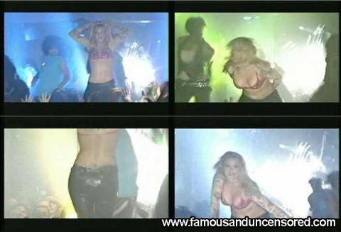 Britney Spears Park Leather Shirt Spa Bra Famous Sexy Cute