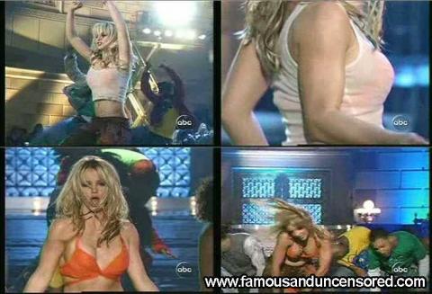Britney Spears Slave Orange Bikini Actress Beautiful Cute Hd