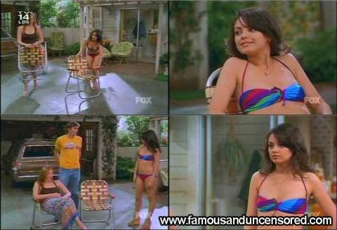 Mila Kunis That 70s Show Chair Nice Hat Bikini Posing Hot Hd