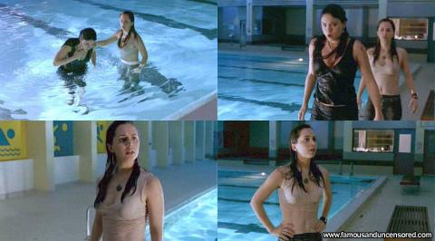 Eliza Dushku Tru Calling Wet Pool Hat Bra Beautiful Gorgeous