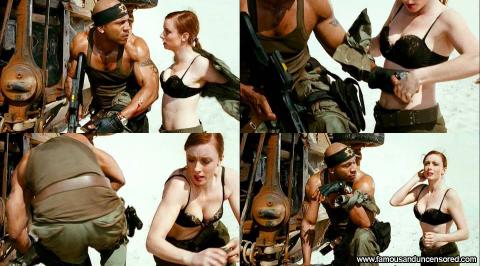 Fiona Glascott Nude Sexy Scene Army Uniform Movie Shirt Bra