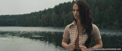 Alicia Vikander Nude Sexy Scene Skinny Dipping Skinny Lake