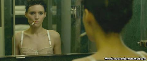 Rooney Mara The Girl With The Dragon Tattoo Desk Tattoo Bra