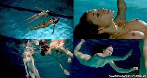 Ariadna Cabrol Nude Sexy Scene Jumping Pool Beautiful Female