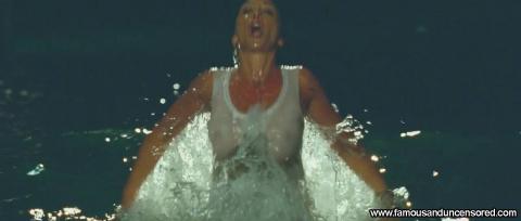 Sabrina Salerno Nude Sexy Scene Ocean Jumping Shirt Wet Doll