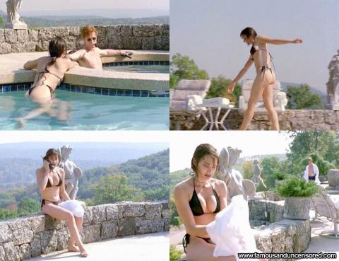 Sascha Knopf Blackmale Thong Pool Bikini Nude Scene Actress