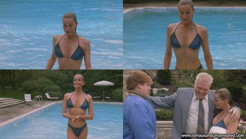 Bo Derek Tommy Boy Couple Wet Pool Bikini Posing Hot Famous
