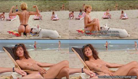 Eva Duijvestein Nude Sexy Scene Muscular Beach Thong Bikini