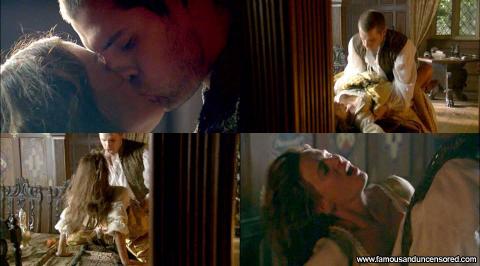 Gabrielle Anwar The Tudors Angry Couple Table Kissing Sexy