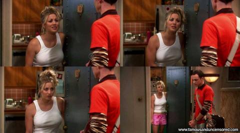 Kaley Cuoco Nude Sexy Scene Apartment Sport Shorts Hat Babe