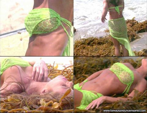 Laurie Vaniman Magazine Swimsuit Sea Photoshoot Thong Beach