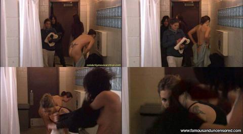 Katherine Moennig Nude Sexy Scene The L Word Public Bathroom