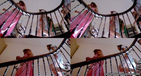 Daphne Zuniga Stairs Shirt Panties Gorgeous Famous Actress