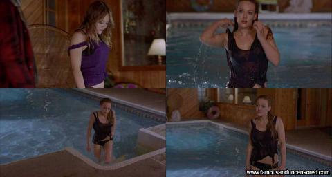 Hilary Duff What Goes Up Wet Pool Shirt Emo Hat Panties Bra