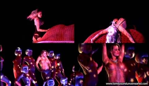 Carmen Electra Crazy Paris Dancing Thong Bus Panties Topless