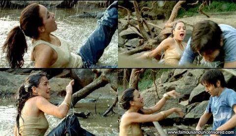 Alice Braga Nude Sexy Scene Solo River See Through Hat Bra