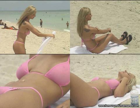 Heidi Klein Naughty See Through Thong Emo Beach Hat Bikini