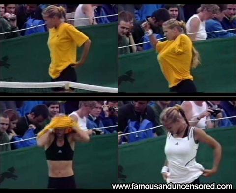 Anna Kournikova Nude Sexy Scene Tennis Emo Shirt Posing Hot