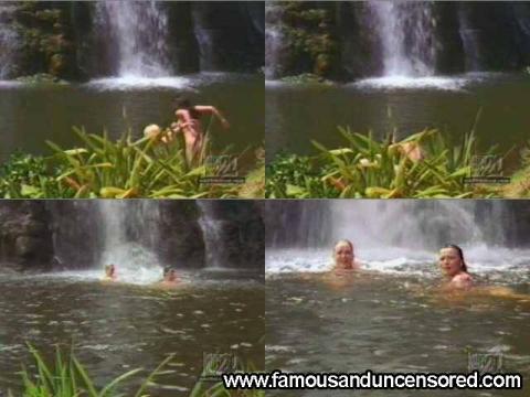 Lucy Lawless Xena Warrior Princess Skinny Dipping Jumping Hd