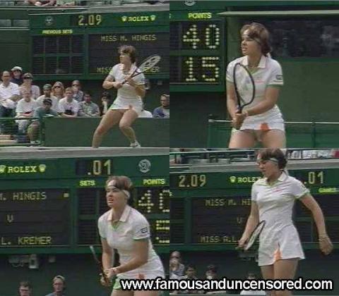 Martina Hingis Nude Sexy Scene Tennis Upskirt Skirt Actress