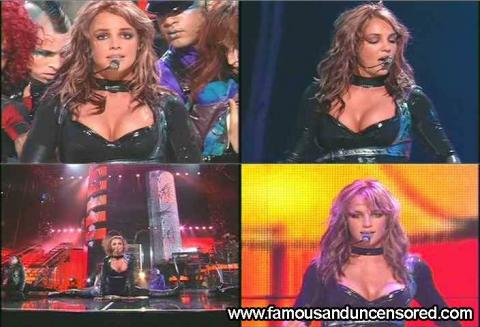 Britney Spears Leather Live Dancing Nice Famous Posing Hot