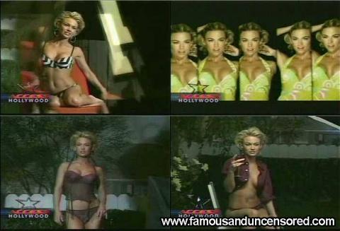 Kelly Carlson Access Hollywood Magazine Shirt Lingerie Bra