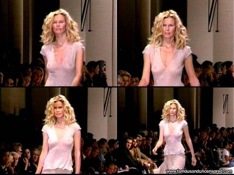 Claudia Schiffer Model See Through Hat Nude Scene Gorgeous