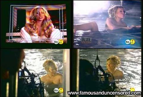 Mariah Carey Skinny Dipping Skinny Pool Car Bra Posing Hot