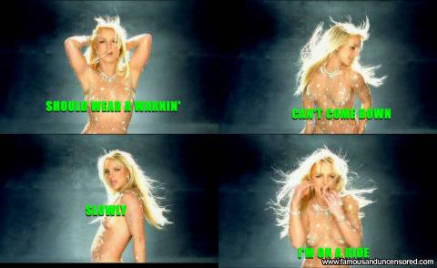 Britney Spears Park See Through Spa Panties Posing Hot Sexy