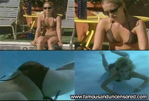 Nicole Garza Invasion Jumping Pool Bikini Actress Celebrity