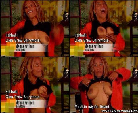 Debra Wilson Flashing Interview Bar Bra Celebrity Cute Sexy