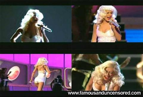 Christina Aguilera Nude Sexy Scene Awards Shorts Movie Hat