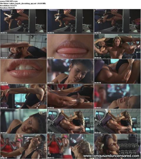 Salma Hayek Breaking Up Gym Sexy Doll Posing Hot Celebrity