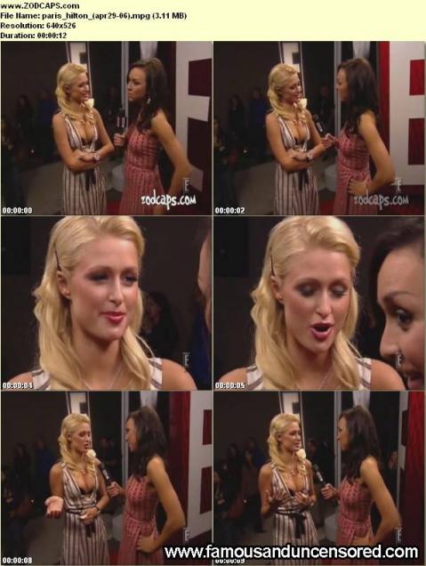 Paris Hilton Showing Cleavage Interview Bra Celebrity Hd Hot